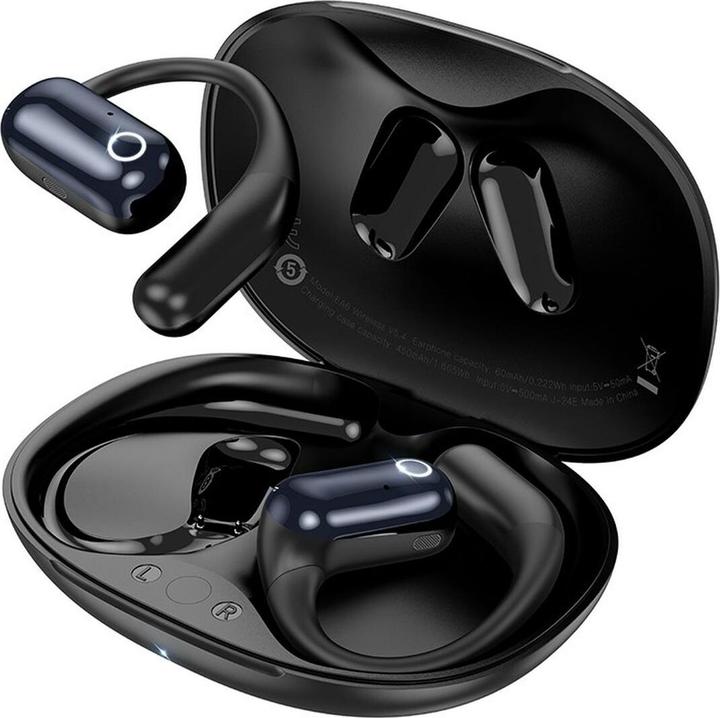 Immagine prodotto Hoco EA6 Kabelloses Headset mit offenem Ohr Konnektivität/Musik Bluetooth Schwarz (10 h, Senza fili)