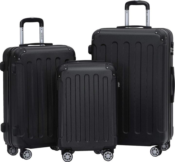 Immagine prodotto Beibye Set di valigie, nero (110 l)