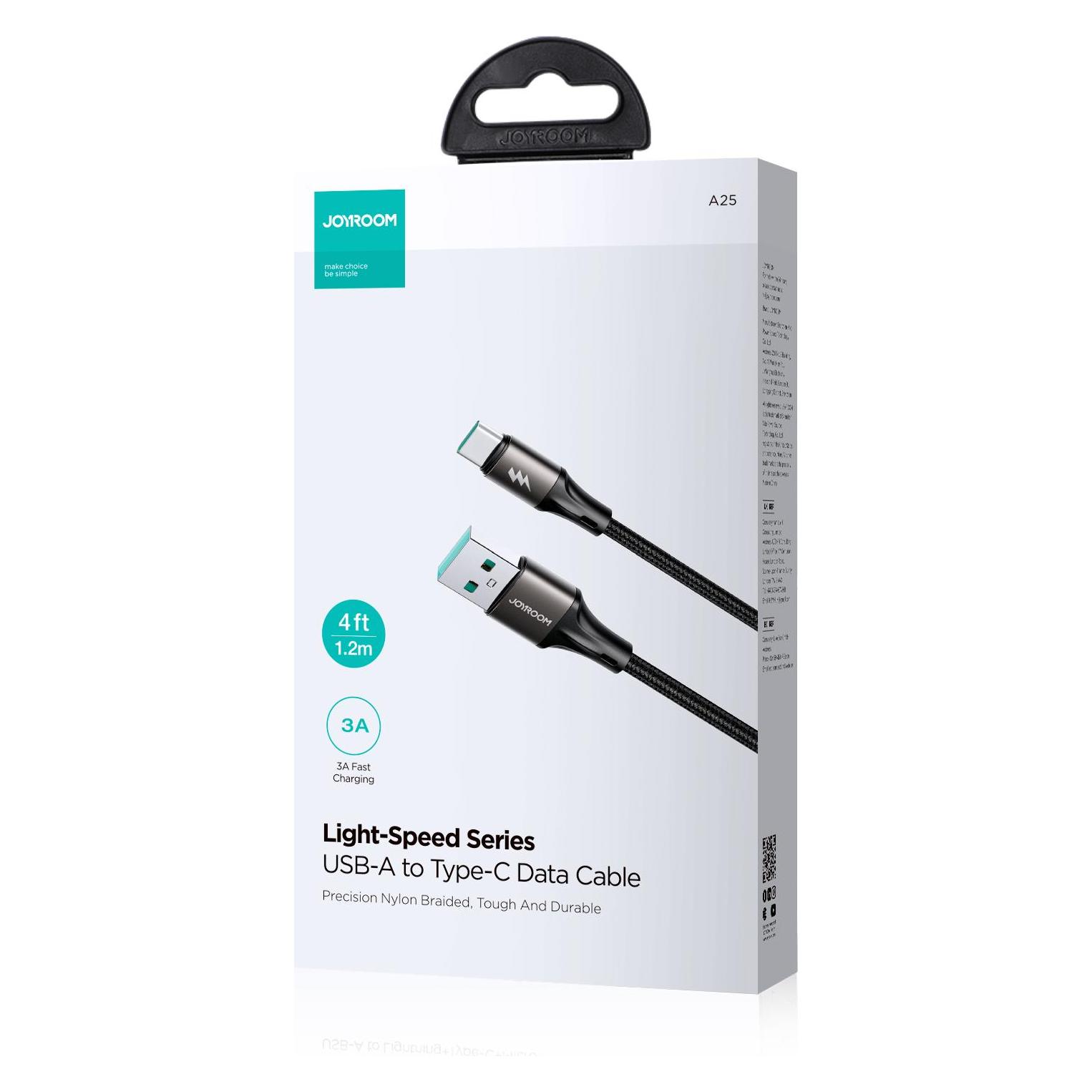 Cavo di ricarica rapida flessibile e resistente USB-A - USB-C 100W 1m nero