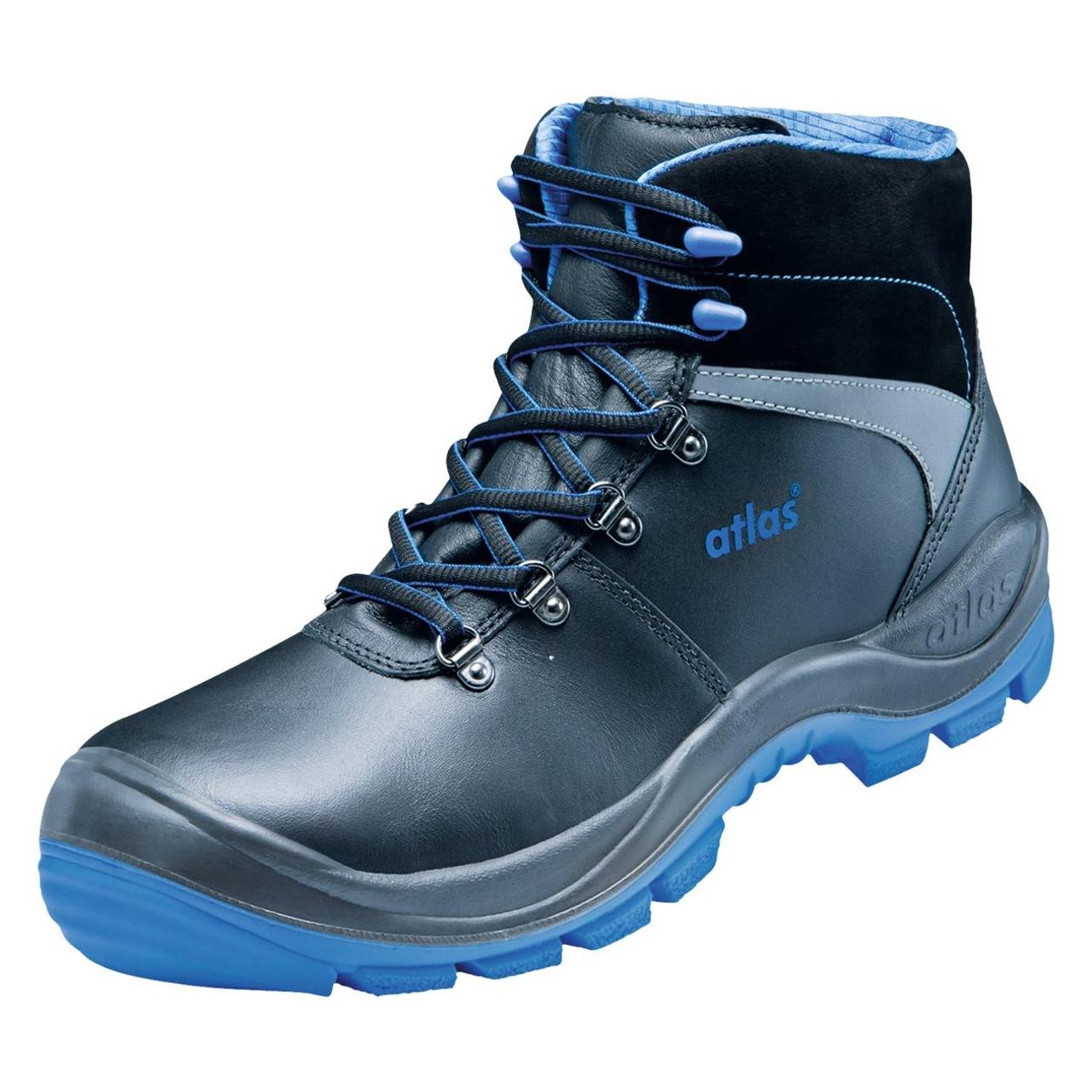 Atlas, Werkschoenen, Heren S3 Veiligheidsschoenen "Sl 525 Xp Blue 2.0" Zwart Maat 45 (S3, 45)