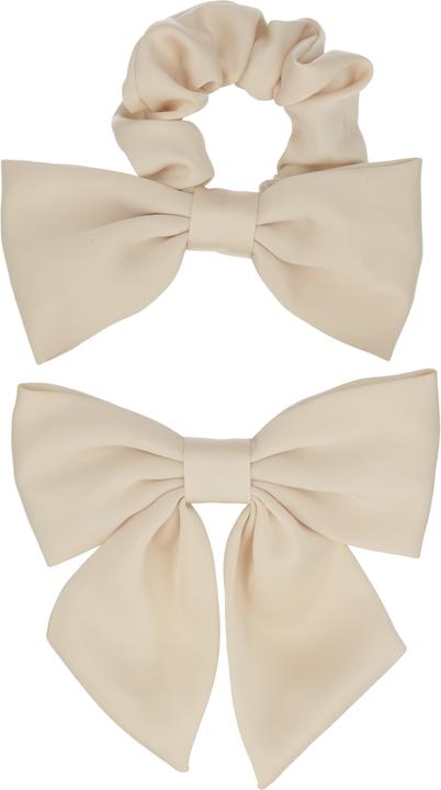 Image du produit Trisa Fashion Maschen Set Scrunchie & Clip Offwhite 2 Stk. (Élastiques à cheveux)