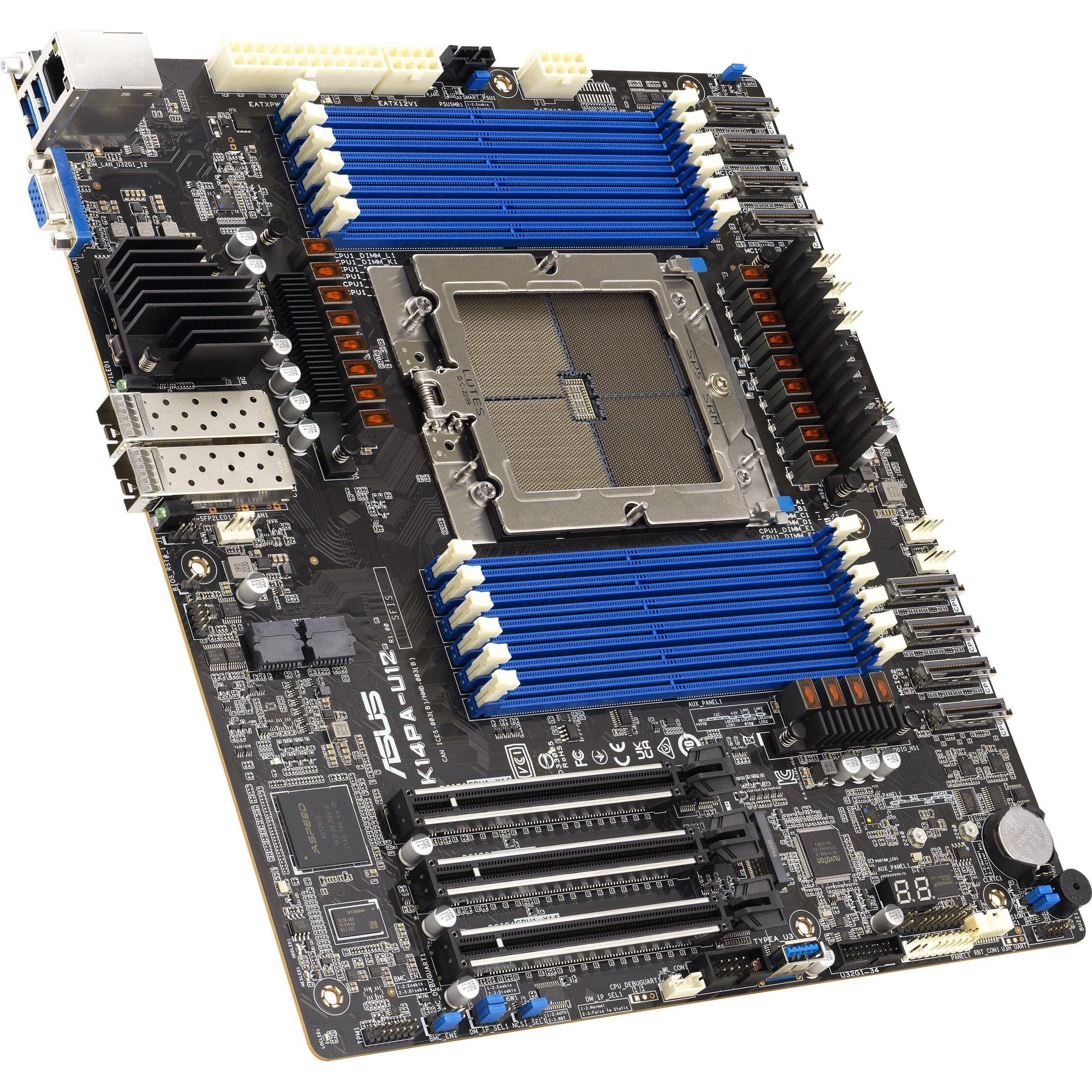 ASUS K14PA-U12 (SP5, AMD SoC, SSI CEB), Mainboard