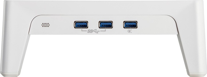 Actual product image InLine Monitor Podest+ with 2x USB 3.2 Gen1 and QC3 charging ports