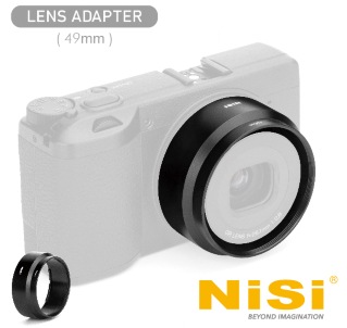 Actual product image Nisi Lens Adapter for RICOH GR IIIx - 49mm