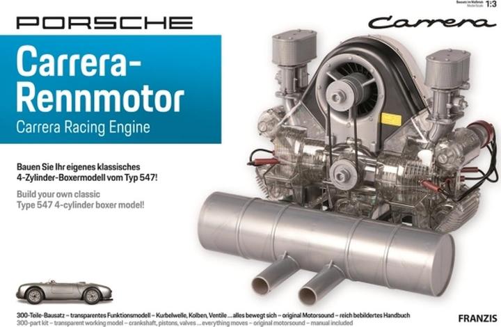 Actual product image Franzis Porsche Carrera racing engine