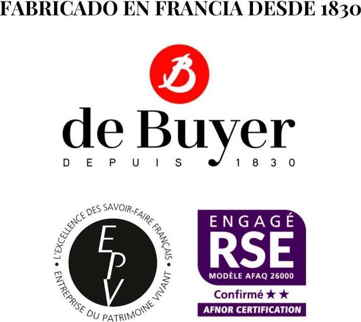 Produktbild de Buyer MINERAL B Grillpfanne rechteckig 38x26cm (Grillpfanne, Eisen, 38 x 11.49 cm)