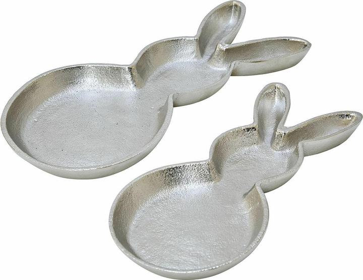 Produktbild Loberon Schale 2er Set Morive silber