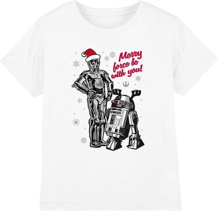 Produktbild Star Wars Merry Christmas Droids TShirt (152, 158)