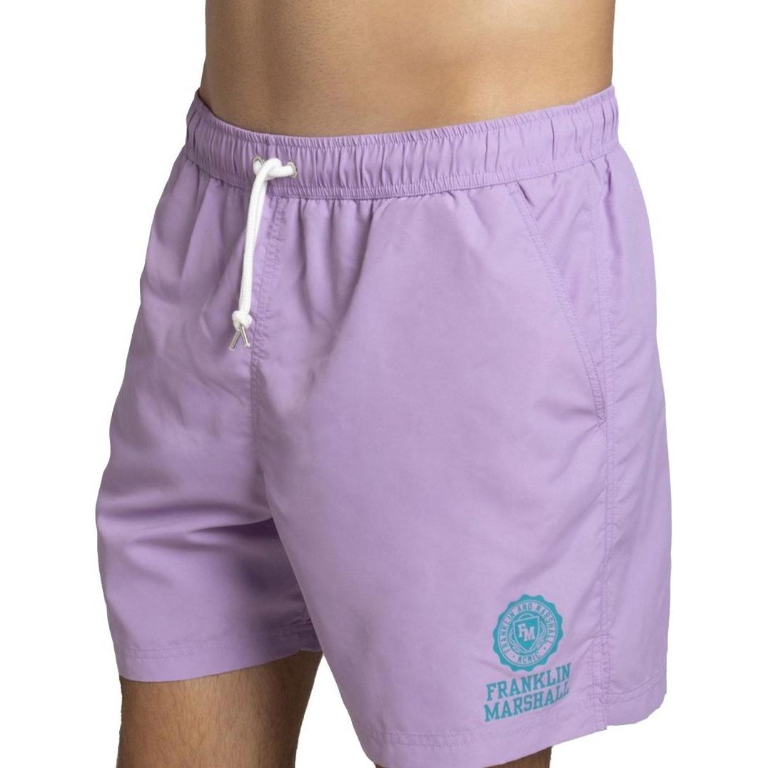 Franklin & Marshall, Herren, Unterhosen, boxer frankin & marsha, Violett, (L)