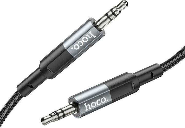 Actual product image Hoco 3.5mm to 3.5mm Audio Kabel UPA23, 1m, Grau (1 m, AUX cable)
