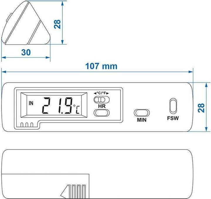 Immagine prodotto ProPlus Termometro per interni ed esterni