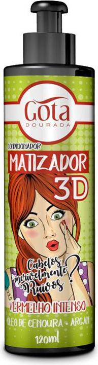 Produktbild Gota Dourada Matting 3D (Intense red)