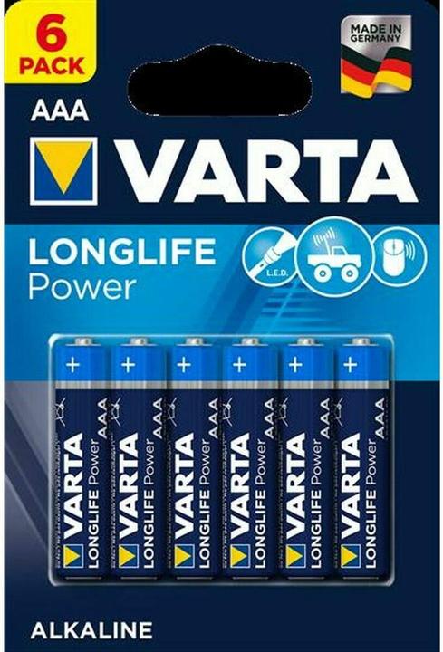 Produktbild Varta Longlife Power AAA (6 Stk., AAA, 1260 mAh)