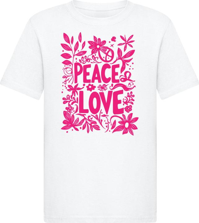 Produktbild Merchcode Kids Peace and Love - Basic Tee - 184799 (134, 140)