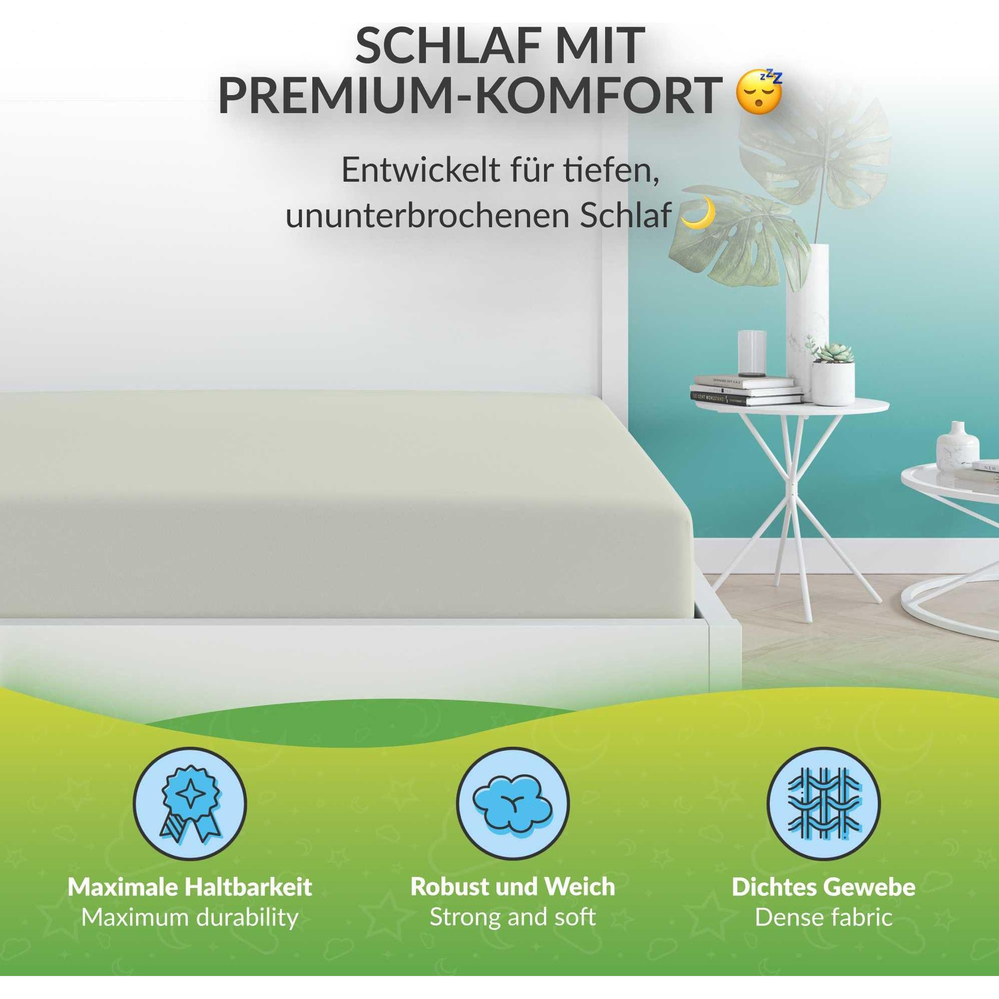 Thumbnail - Etérea, Fixleintuch, Microfaser Jersey Spannbettlaken (60 x 120 cm, 70 x 140 cm)