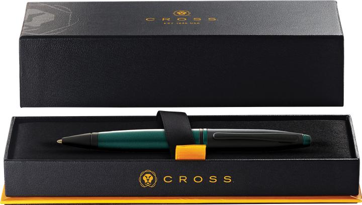 Productafbeelding Cross Balpen Kruis Calais matgroene houder, zwarte dop in geschenkverpakking (Matgroen, 1 x)