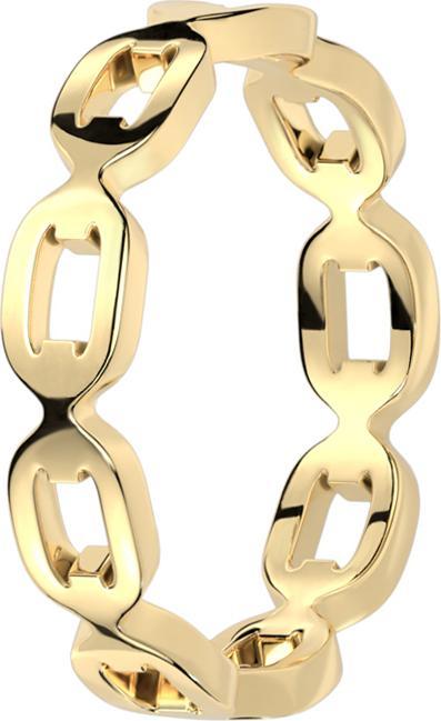 Image du produit Star Piercing Bague plaquée or chaîne à maillons (sans laiton, Acier chirurgical 316L)