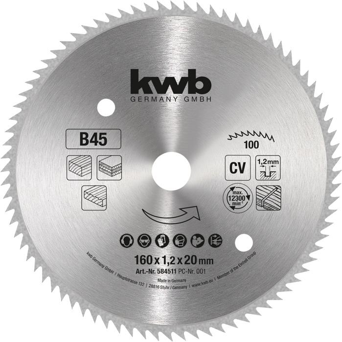 Actual product image kwb Circular saw blade Ø 160 x 20 Z110