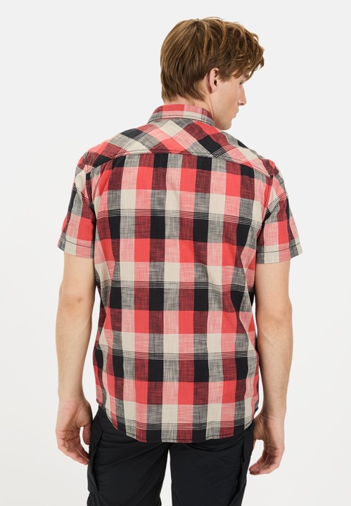 Image du produit Camel Active Kariertes Kurzarmhemd aus reiner Baumwolle (XXL)