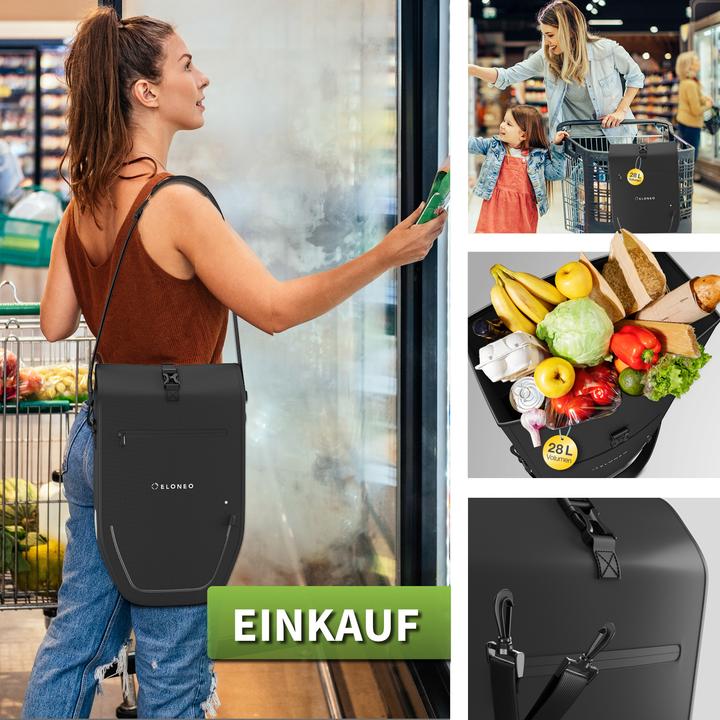 Produktbild Eloneo Fahrradtasche für Laptop (28 l, Gepäckträgertasche)