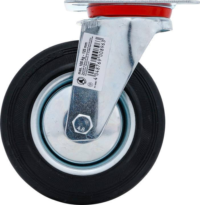 Produktbild BGS Lenkrolle | mit Anschraubsockel | Ø 125 mm