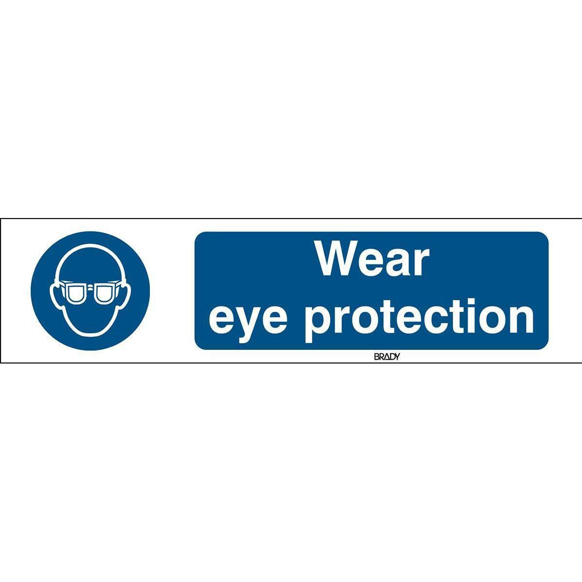 Brady, Etiketten, ISO 7010 Sign - Wear eye