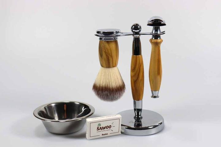 Actual product image Sawoo Shaving set Woolive 5pcs.