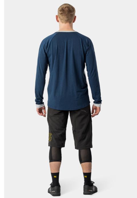 Immagine prodotto dirtlej Maglia a maniche lunghe Mountee drirelease® Merino, grigio/blu, M (M)