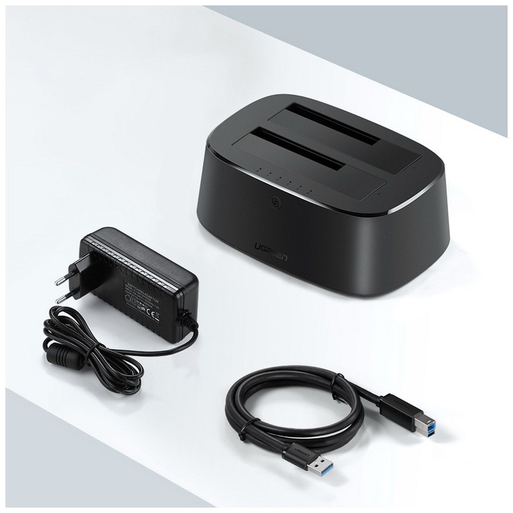 Productafbeelding Ugreen SATA harde schijf docking station voor 2,5" en 3,5" SSD HDD