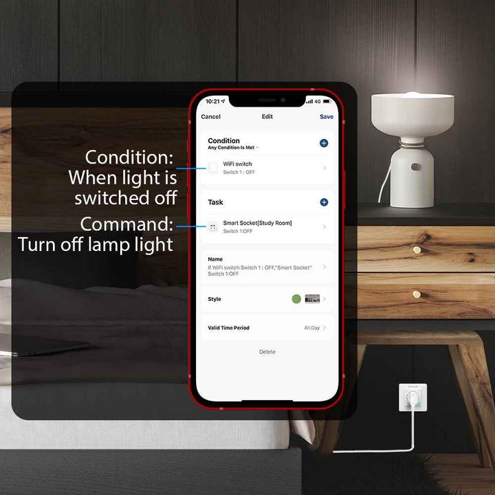 Produktbild Tellur Smart WiFi Wall Plug 3000w, 16A, white