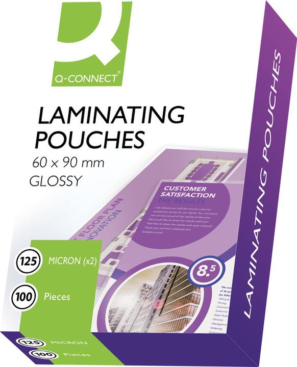 Immagine prodotto Q-Connect Film di laminazione lucidi (Carta di credito, 100 Pezzo/i, 125 µm)