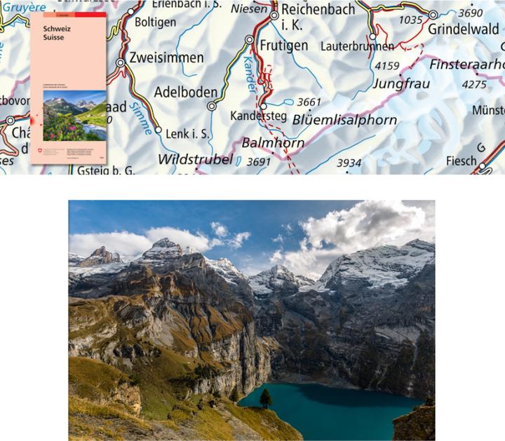 Actual product image Map 700 Switzerland 1:500,000