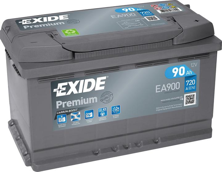 Exide Premium EA900 (12 V, 90 Ah, 720 A)