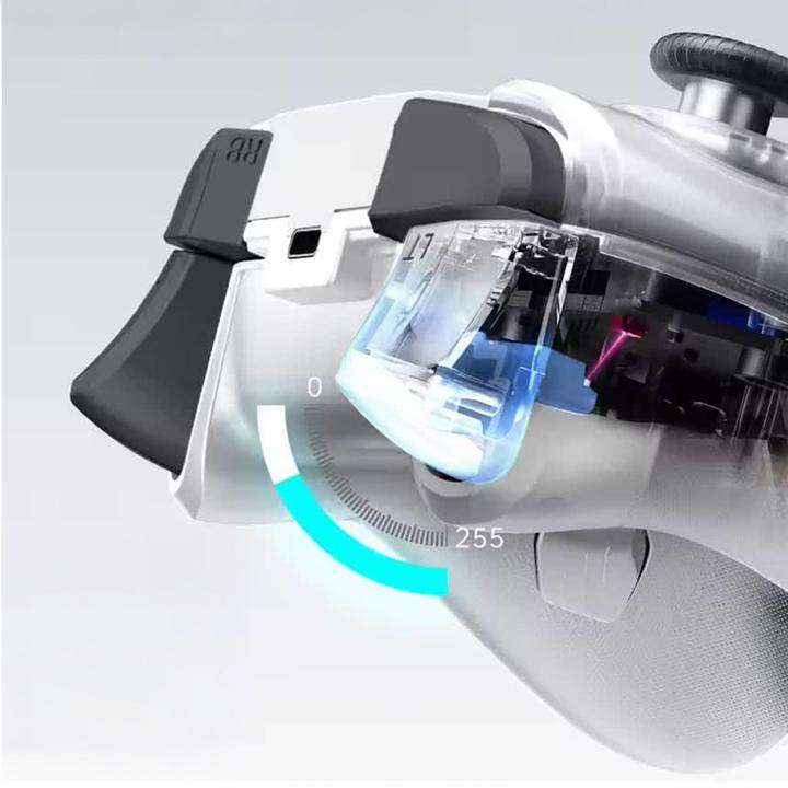 Produktbild Machenike G5Pro Max Kabelloser Gamecontroller mit Ladestation – Weiss (Android, iOS, PC, Switch)