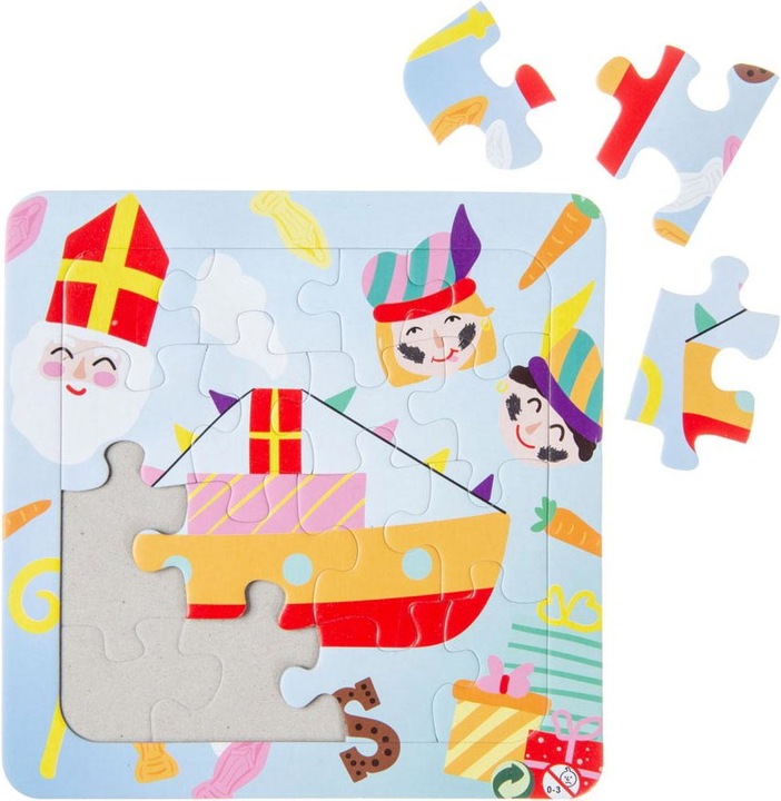 Actual product image LG-Imports Puzzle Sinterklaas, 16. (3 pieces)