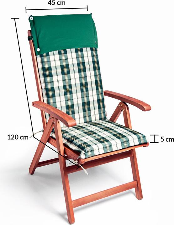 Actual product image Detex Set of 6 chair covers (120 x 45 x 5 cm)