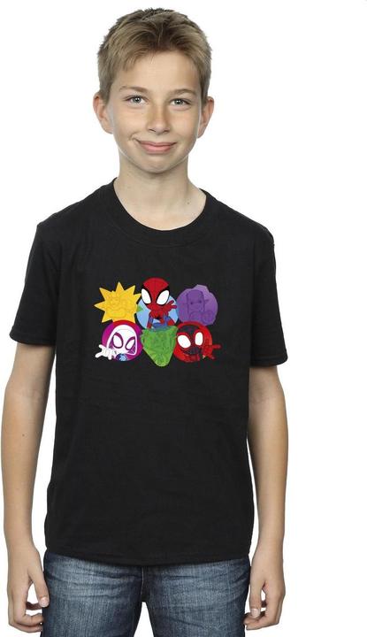 Immagine prodotto Spidey And His Amazing Friends Faces Maglietta Ragazzi (140, 146)