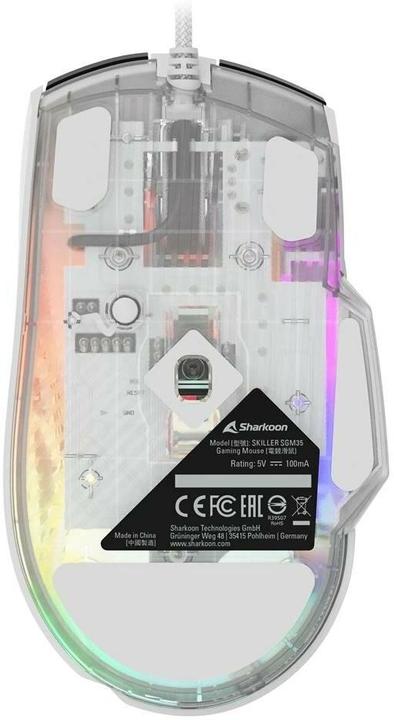Actual product image Sharkoon SKILLER SGM35 White (Cable)