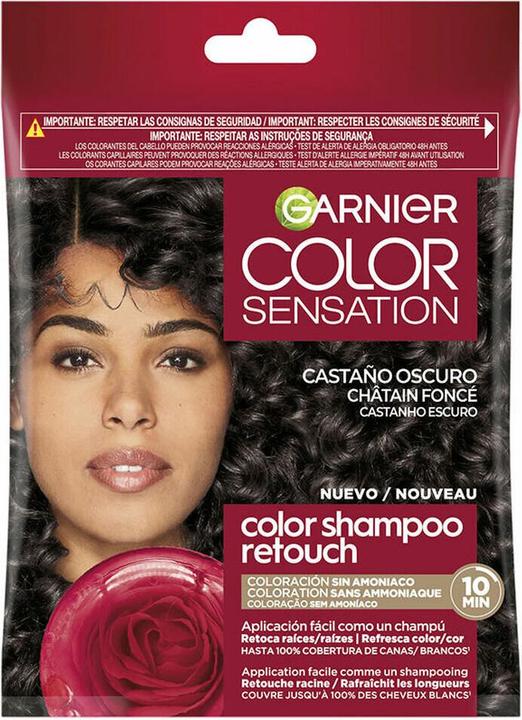 Actual product image Garnier Color Shampoo Retouch Semi-Permanent Dunkelbraun (1000 ml, Liquid shampoo)