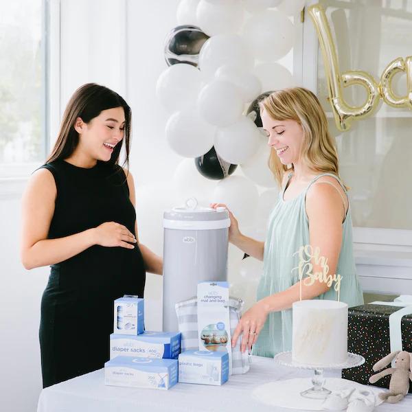 Actual product image Ubbi Diaper pail gift set, grey