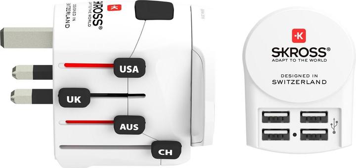 Image du produit Skross Adaptateur de voyage mondial PRO+ 4x USB