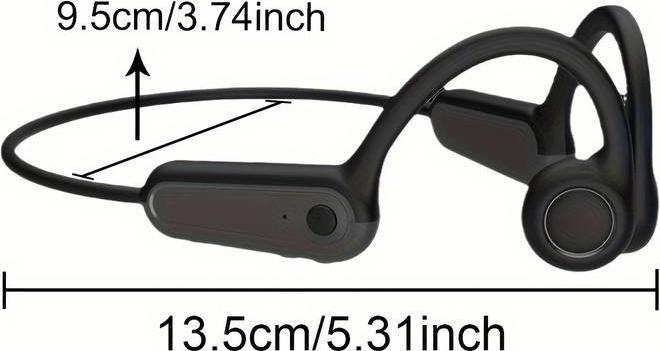 Image du produit PhoneLook Ecouteurs à conduction osseuse Bluetooth sans fil véritable pour le sport running vélo fitness (ANC, 11 h, Sans fil)