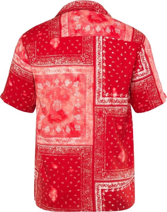 Immagine prodotto Sthuge Hemd, Halbarm, Kuba-Kragen, Alloverdruck, kastiger Fit (4XL)