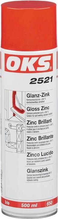Immagine prodotto Oks Zinco brillante spray 400ml 2521 fino a 240 gradi (400 ml, colore alluminio)
