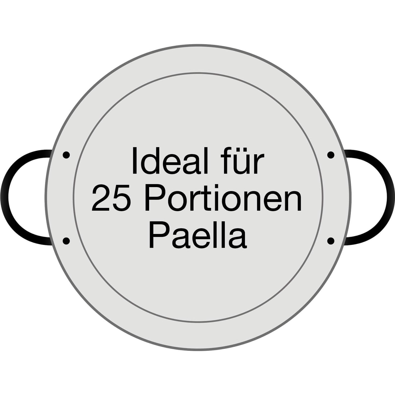 Thumbnail - All'Grill Paella-Pfanne aus Edelstahl Ø 70 cm, Pfanne + Kochtopf, Silber