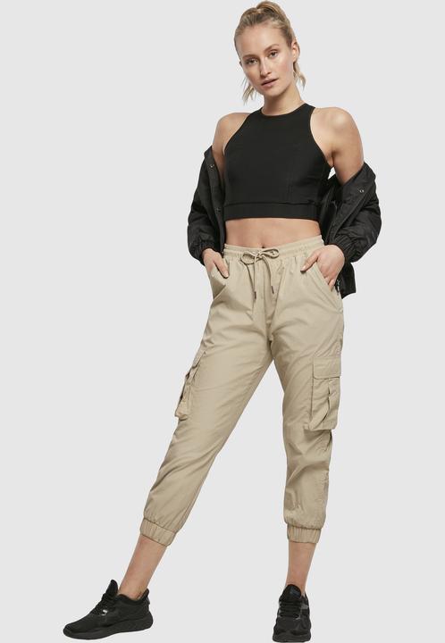 Produktbild Urban Classics Ladies Cropped Shiny Rib Top (Einzelpack, S)