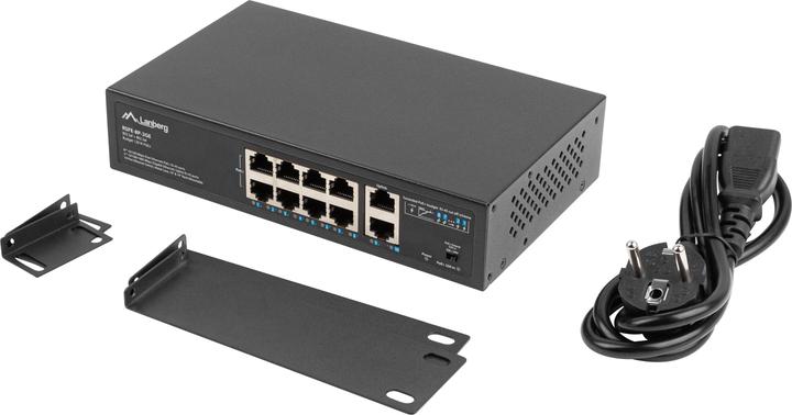 Produktbild Lanberg RSFE-8P-2GE-120 network switch Unmanaged Gigabit Ethernet (10/100/1000) Power over Ethernet (10 Ports)