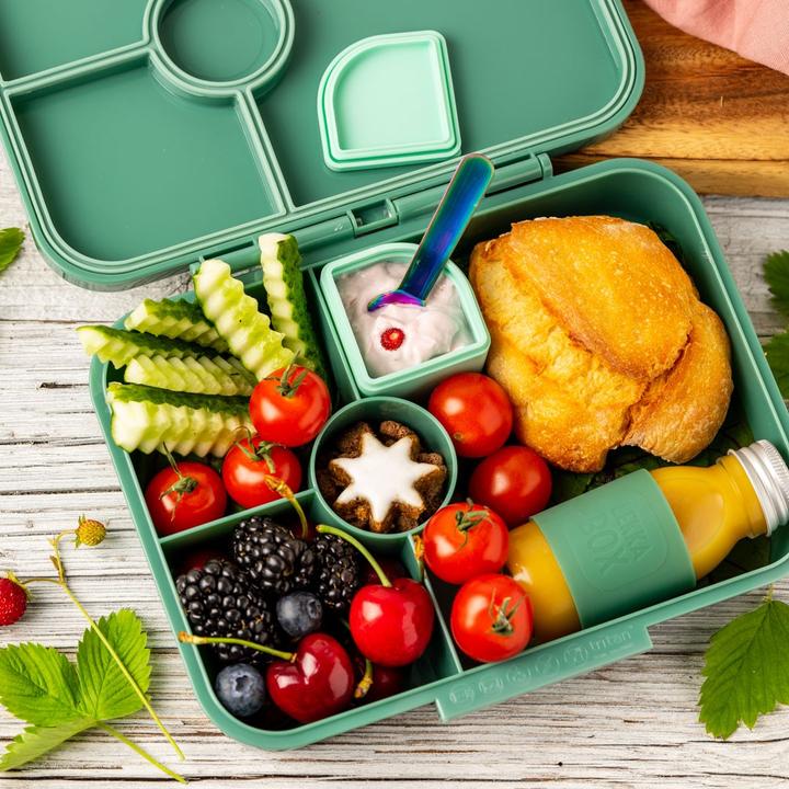 Produktbild Lekkabox Classic Lunchbox mit 4 Fächern & Trenner, forest