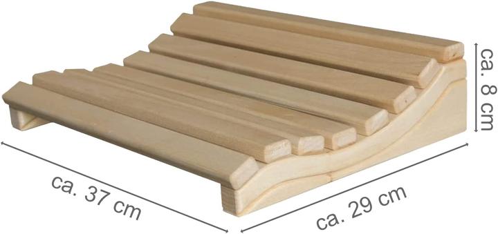 Actual product image Sunnydeals Wood sauna headrest