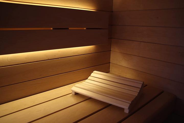 Actual product image Sunnydeals Wood sauna headrest